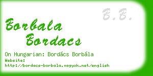 borbala bordacs business card